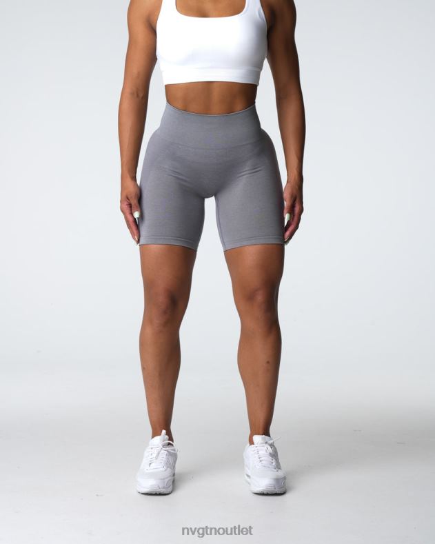 Fitness NVGTN Kontur 2.0 nahtlose Shorts grau Frauen 86ZJB317