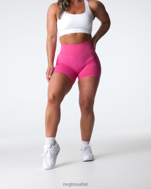 Fitness NVGTN Konturnahtlose Shorts heißes Rosa Frauen 86ZJB336