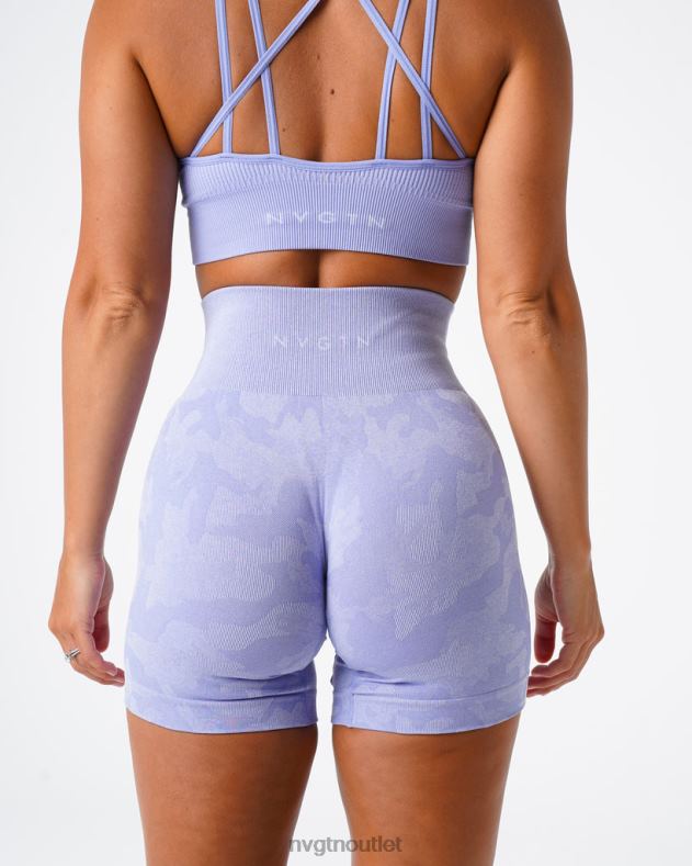 Fitness NVGTN Nahtlose Camo-Shorts Immergrün Frauen 86ZJB445