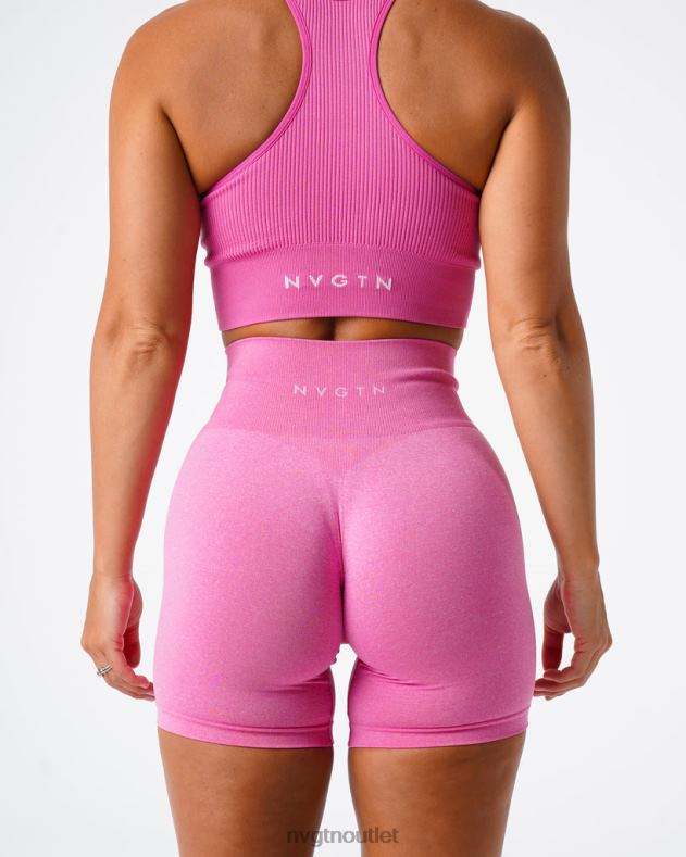 Fitness NVGTN Pro nahtlose Shorts Kaugummi rosa Frauen 86ZJB392