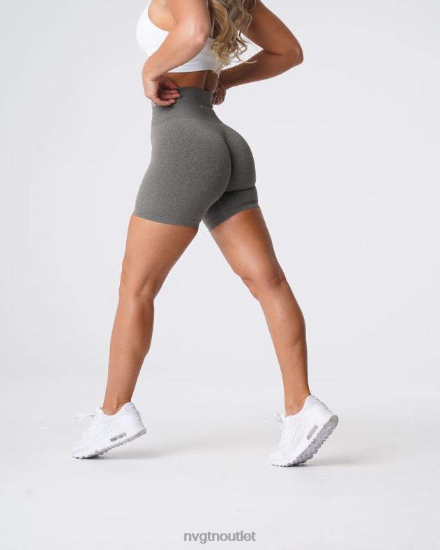 Fitness NVGTN Pro nahtlose Shorts Khakigrün Frauen 86ZJB368