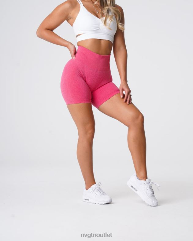Fitness NVGTN Pro nahtlose Shorts heißes Rosa Frauen 86ZJB375