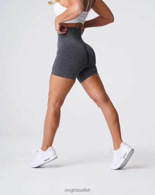 Fitness NVGTN Pro nahtlose Shorts schwarz gesprenkelt Frauen 86ZJB357