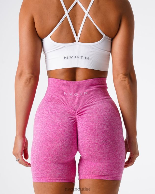 Fitness NVGTN nahtlose Scrunch-Shorts Kaugummi rosa Frauen 86ZJB426