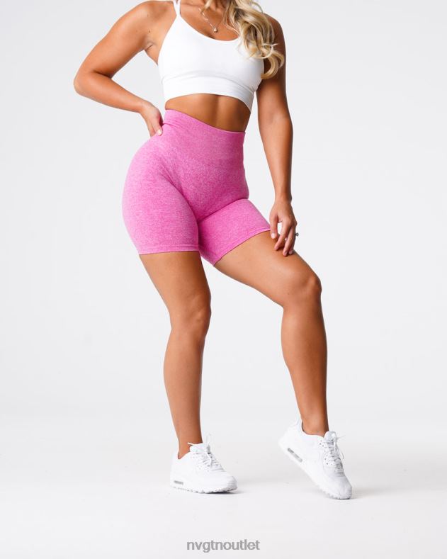Fitness NVGTN nahtlose Scrunch-Shorts Kaugummi rosa Frauen 86ZJB426