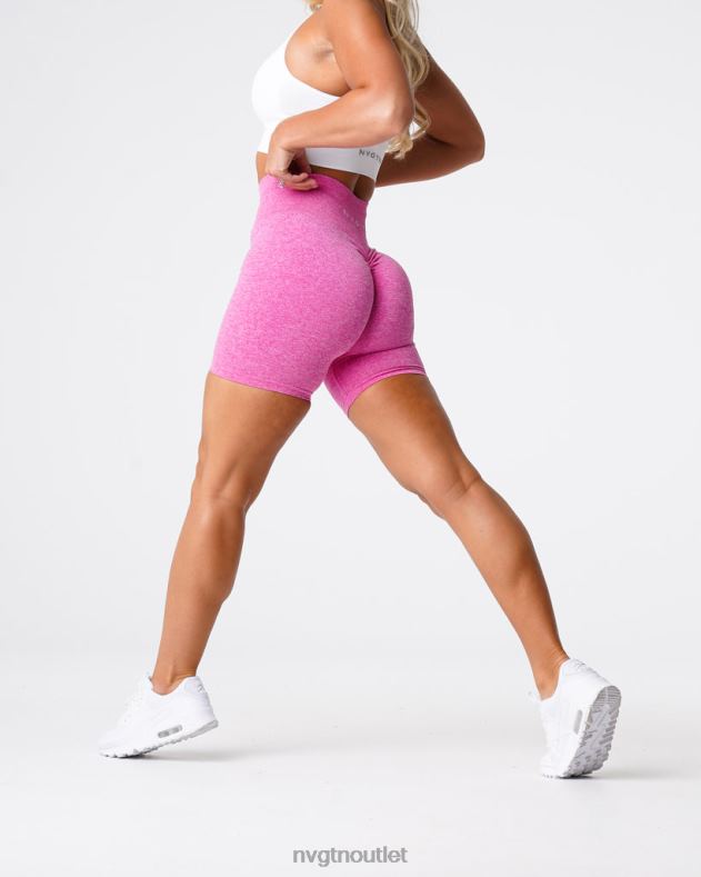 Fitness NVGTN nahtlose Scrunch-Shorts Kaugummi rosa Frauen 86ZJB426