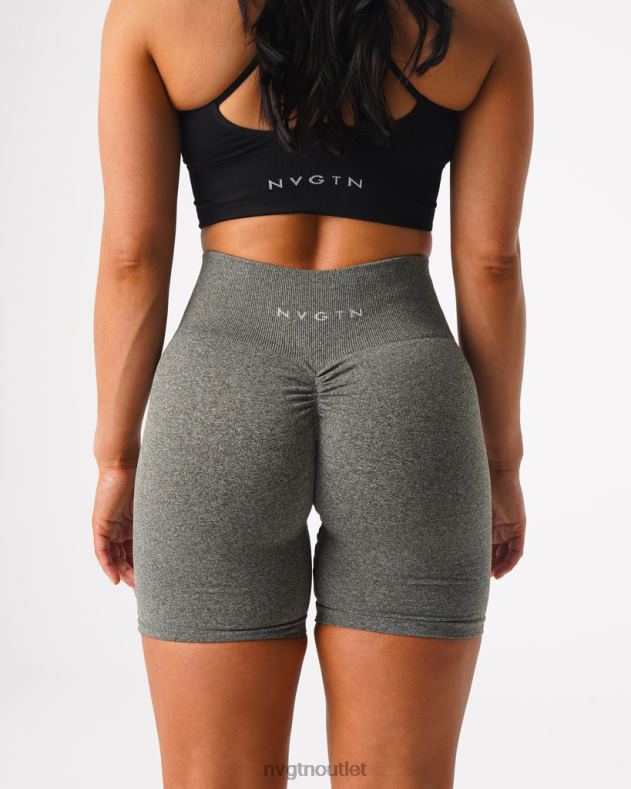Fitness NVGTN nahtlose Scrunch-Shorts Khakigrün Frauen 86ZJB425