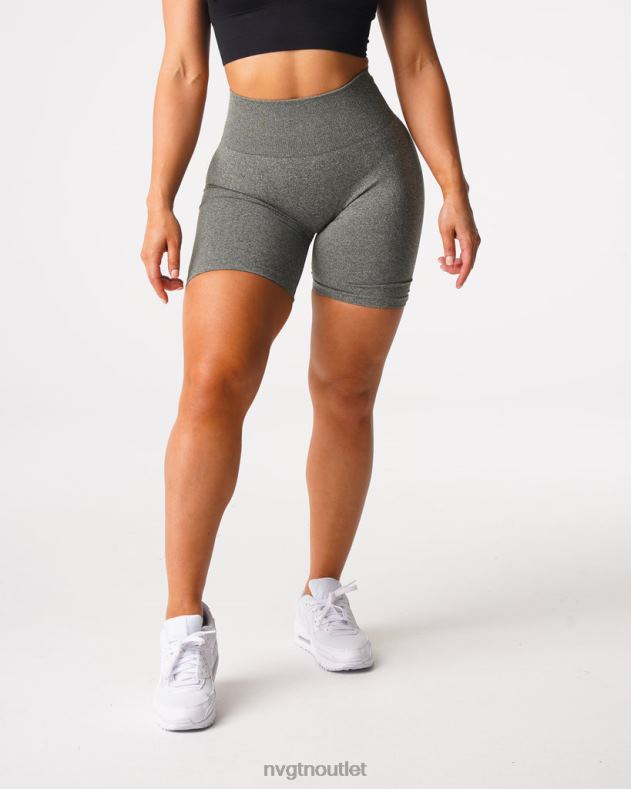 Fitness NVGTN nahtlose Scrunch-Shorts Khakigrün Frauen 86ZJB425