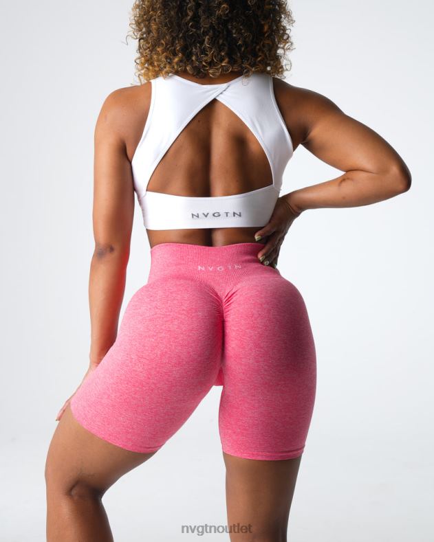 Fitness NVGTN nahtlose Scrunch-Shorts Koralle Frauen 86ZJB405