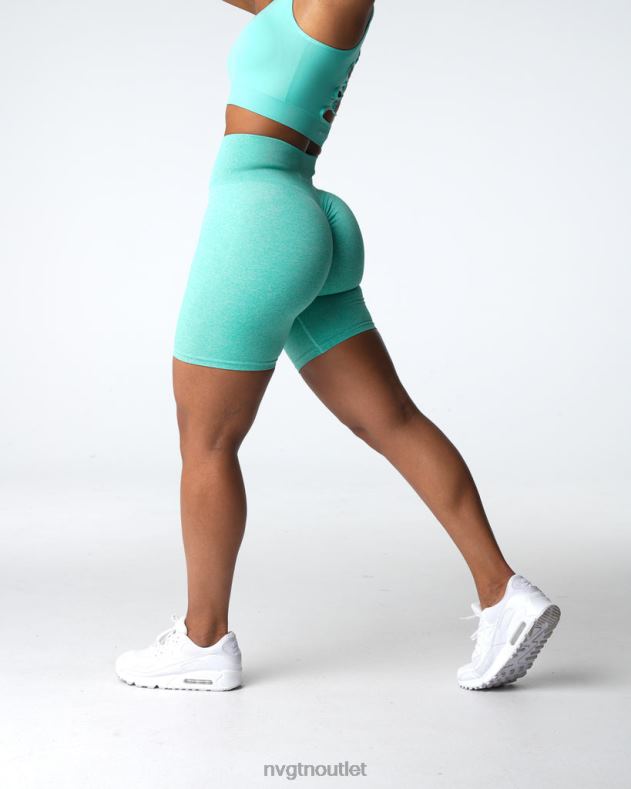 Fitness NVGTN nahtlose Scrunch-Shorts Minze Frauen 86ZJB406