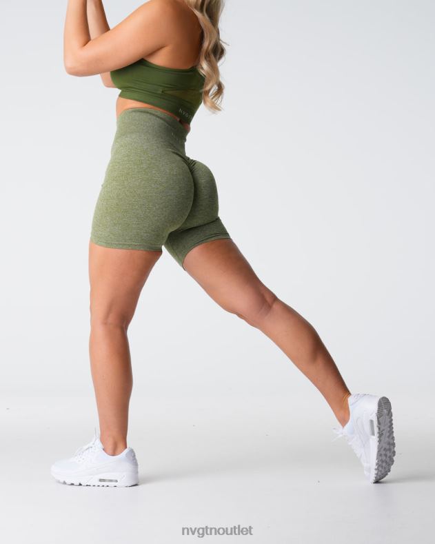 Fitness NVGTN nahtlose Scrunch-Shorts Wiese Frauen 86ZJB416