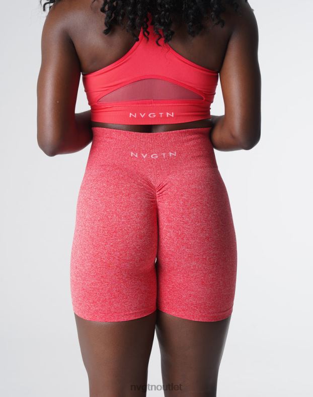 Fitness NVGTN nahtlose Scrunch-Shorts kandierter Apfel Frauen 86ZJB417