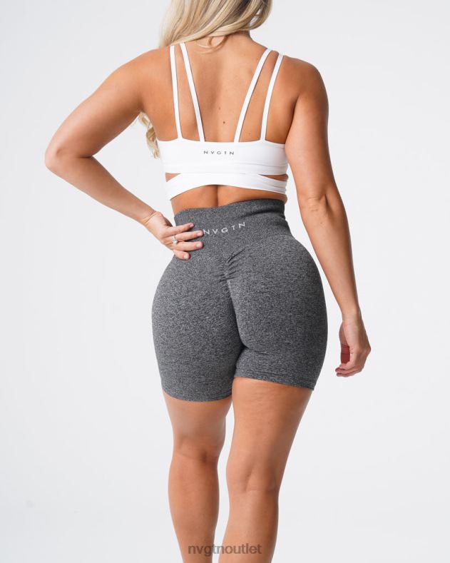 Fitness NVGTN nahtlose Scrunch-Shorts schwarz gesprenkelt Frauen 86ZJB393