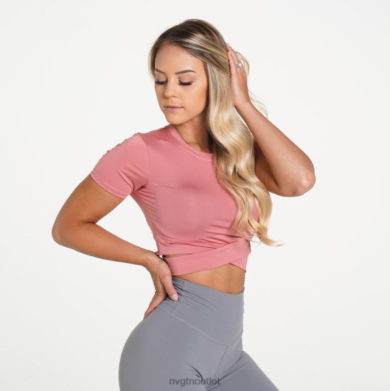 Fitness NVGTN Umhängetaschen-T-Shirt staubige Rose Frauen 86ZJB277