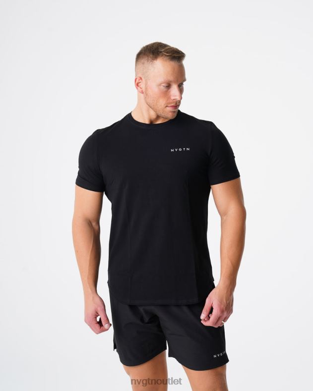 Spitzen NVGTN T-Shirt mit Puls-Passform Schwarz Männer 86ZJB767