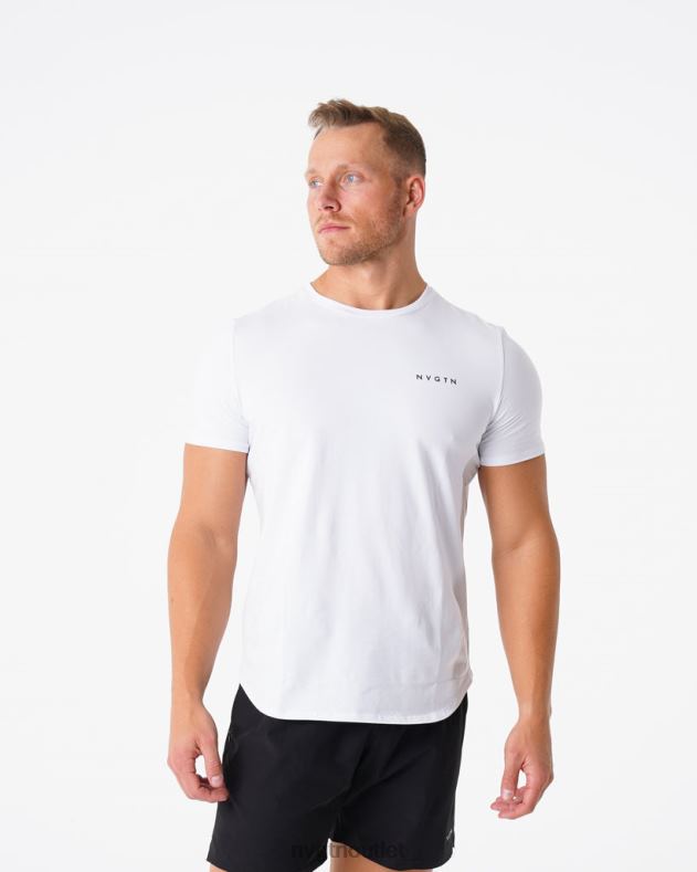 Spitzen NVGTN T-Shirt mit Puls-Passform Weiß Männer 86ZJB768