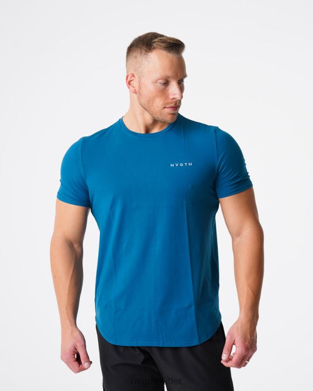 Spitzen NVGTN T-Shirt mit Puls-Passform französisches Blau Männer 86ZJB799