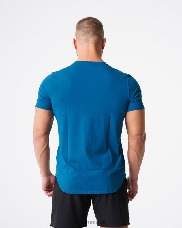 Spitzen NVGTN T-Shirt mit Puls-Passform französisches Blau Männer 86ZJB799