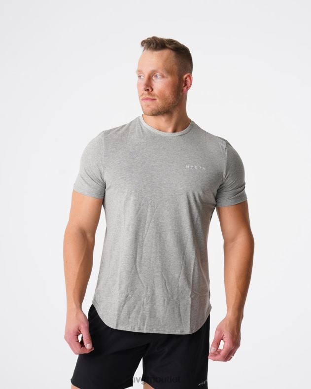 Spitzen NVGTN T-Shirt mit Puls-Passform grau Männer 86ZJB769