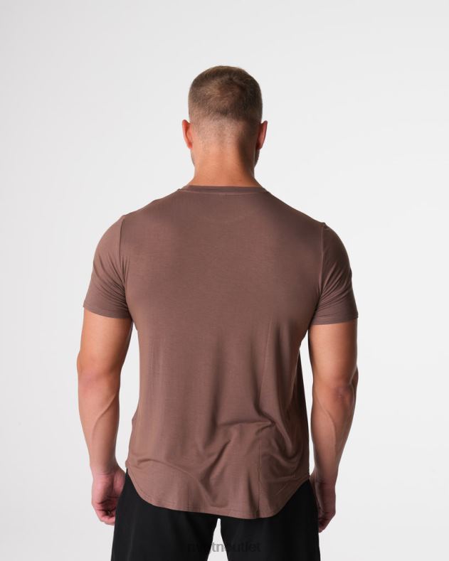 Spitzen NVGTN T-Shirt mit technischer Passform Mokka Männer 86ZJB762