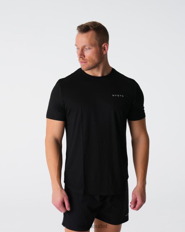 Spitzen NVGTN T-Shirt mit technischer Passform Schwarz Männer 86ZJB763