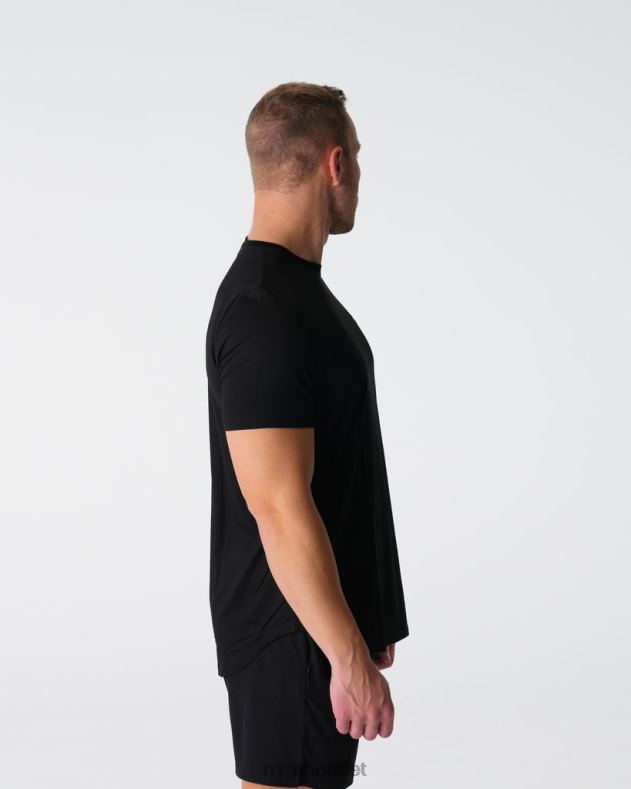 Spitzen NVGTN T-Shirt mit technischer Passform Schwarz Männer 86ZJB763