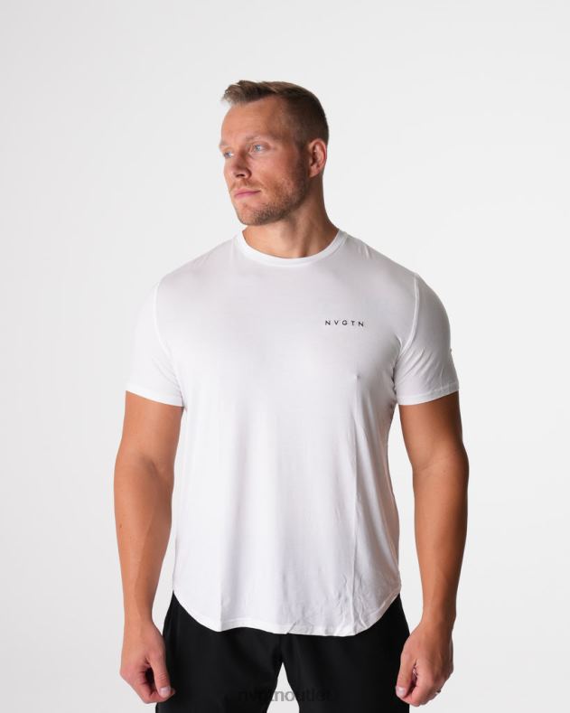 Spitzen NVGTN T-Shirt mit technischer Passform Weiß Männer 86ZJB758