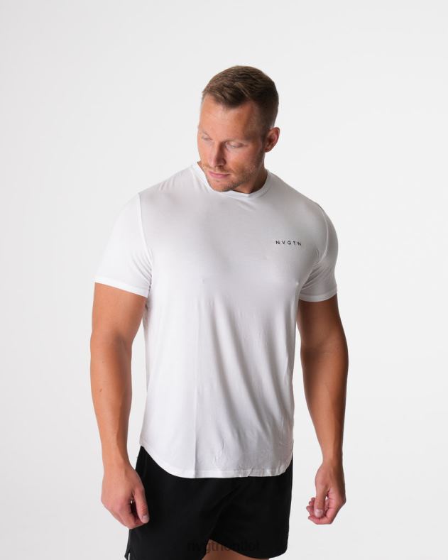 Spitzen NVGTN T-Shirt mit technischer Passform Weiß Männer 86ZJB758