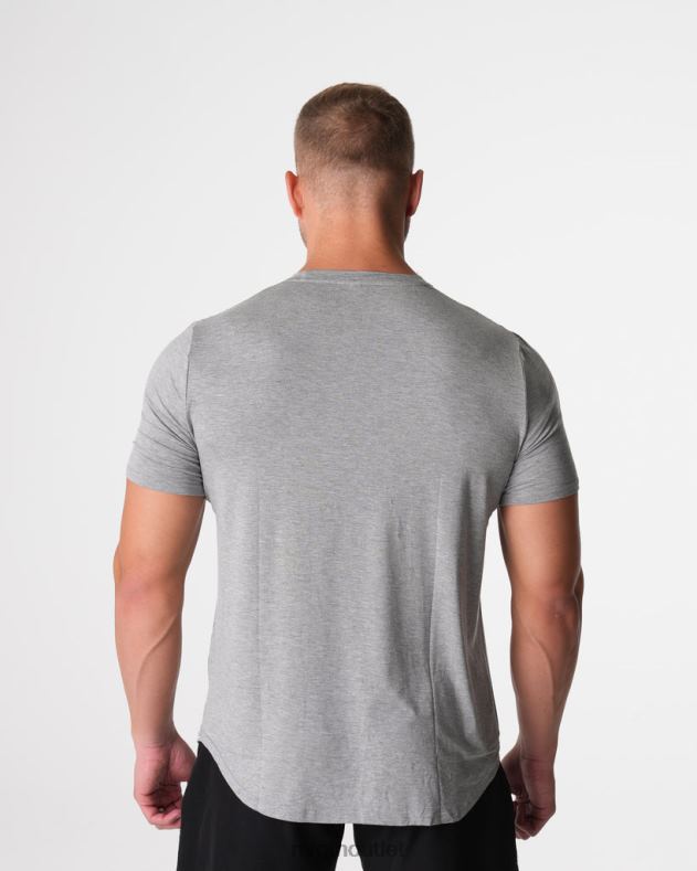 Spitzen NVGTN T-Shirt mit technischer Passform grau Männer 86ZJB759