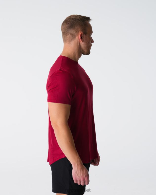 Spitzen NVGTN T-Shirt mit technischer Passform purpurrot Männer 86ZJB764