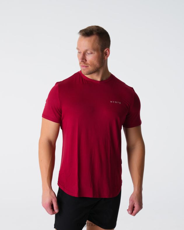 Spitzen NVGTN T-Shirt mit technischer Passform purpurrot Männer 86ZJB764