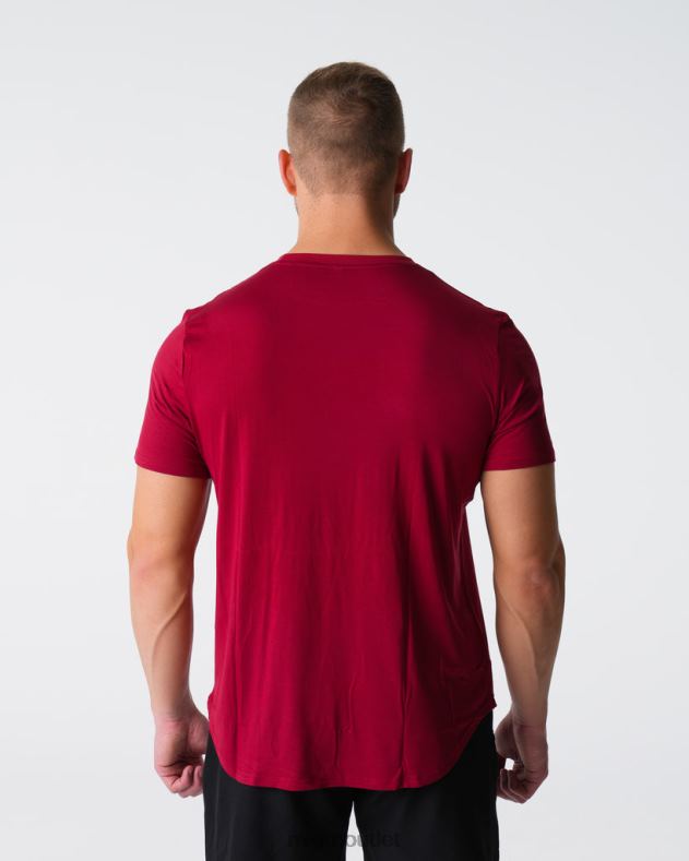 Spitzen NVGTN T-Shirt mit technischer Passform purpurrot Männer 86ZJB764