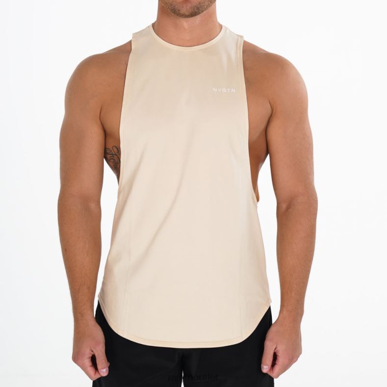 Spitzen NVGTN Pulskantentank Beige Männer 86ZJB807